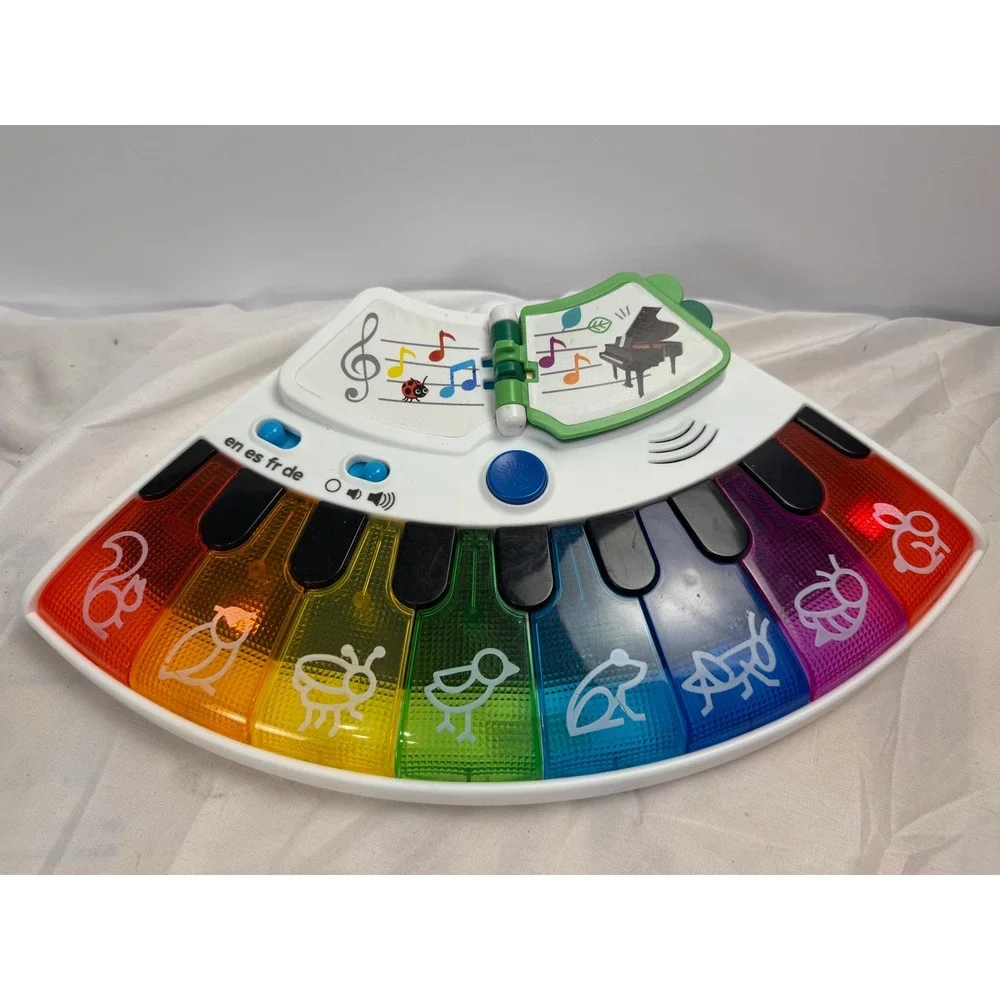 Baby Einstein Discover and Play Piano Musical Toy Light Up Keys Multi Language